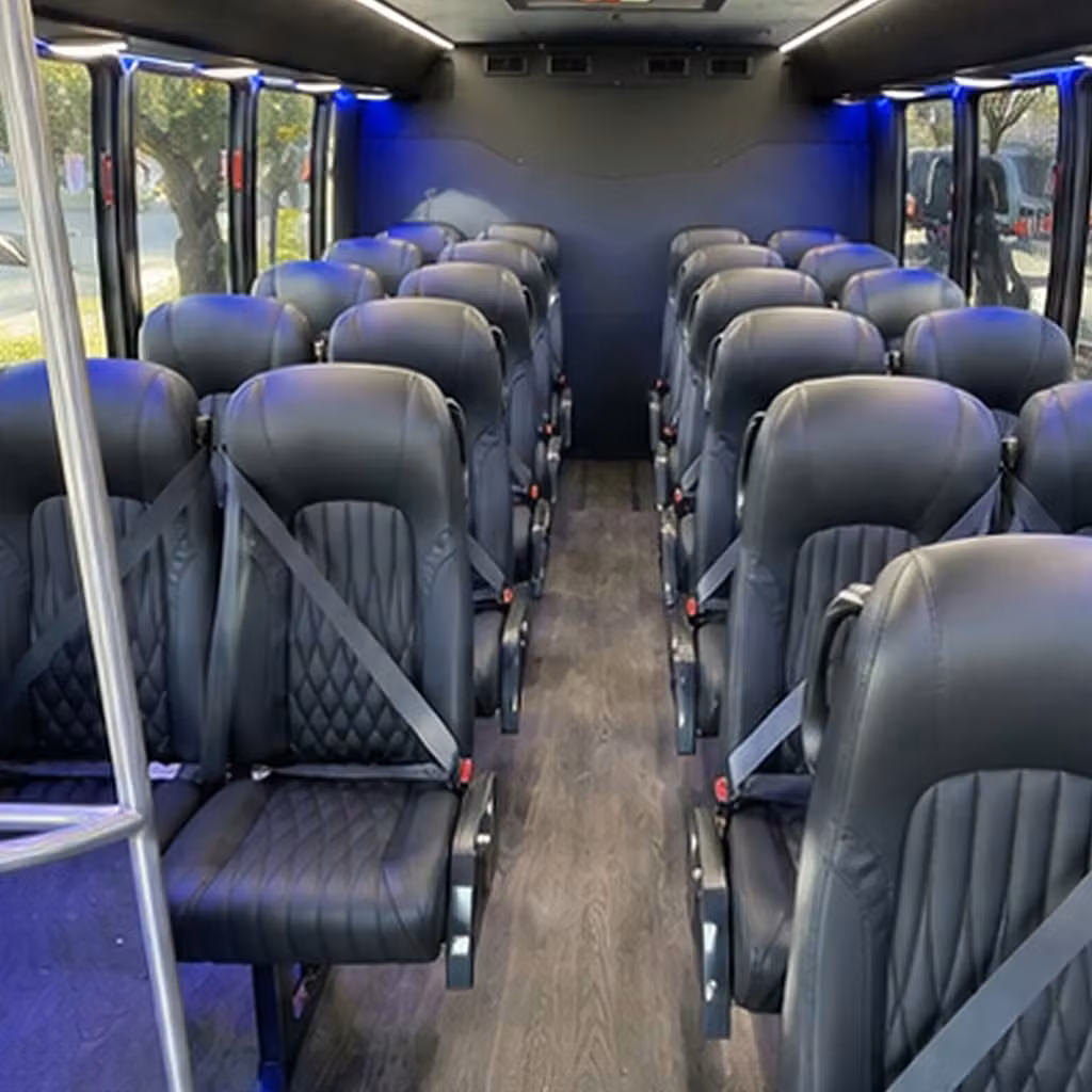 25 passenger minibus interior
