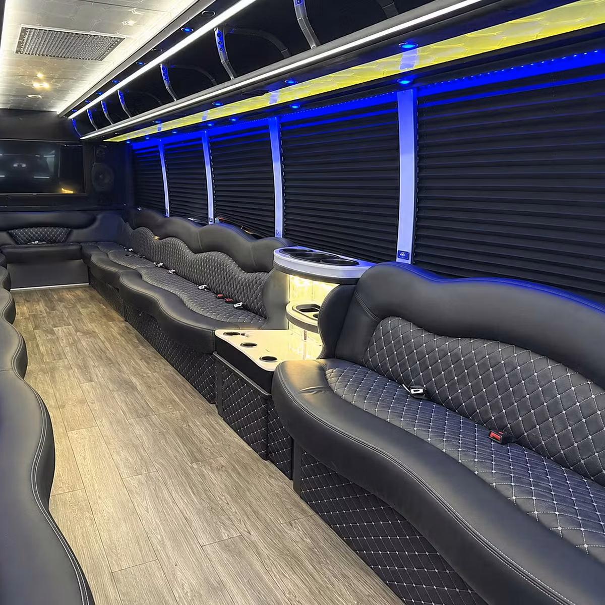 book a bridal party bus in compton and start the celebration before you arrive