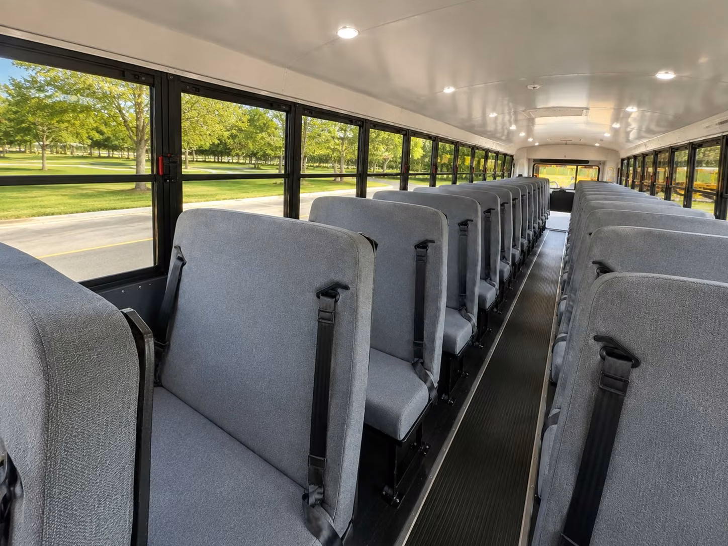 school bus interior